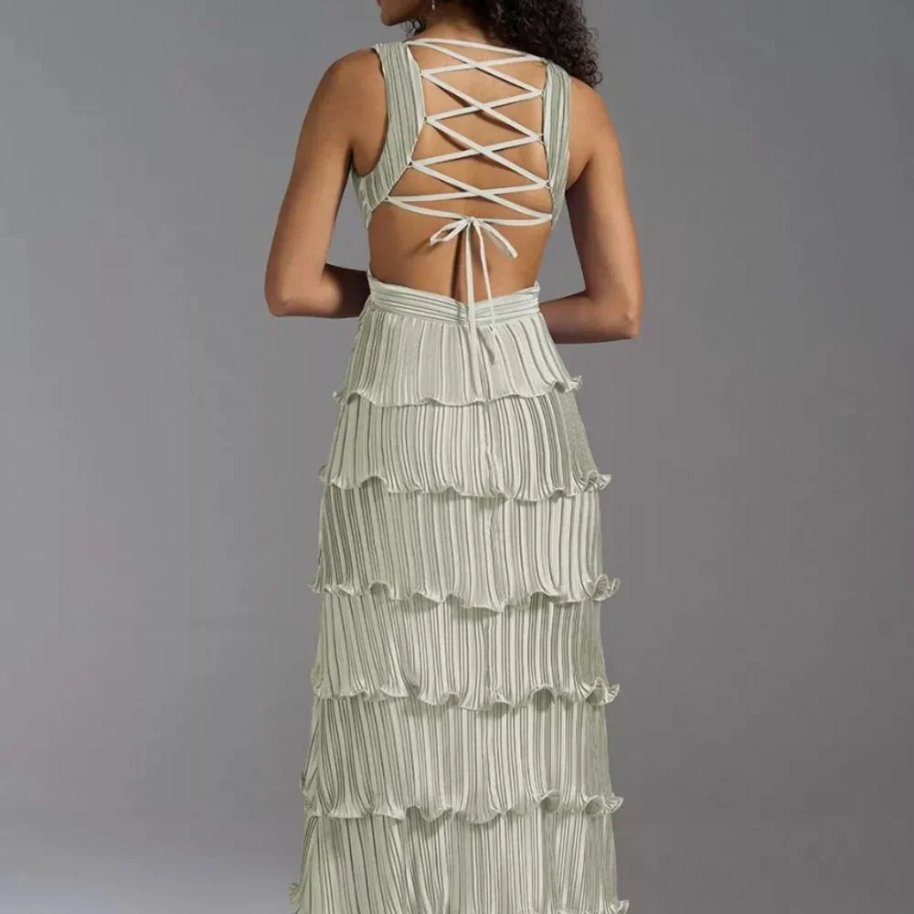 AW Siena Sage Green Dress (Brand New!!! Still in shipping bag, unopened)!! - Picture 2 of 4